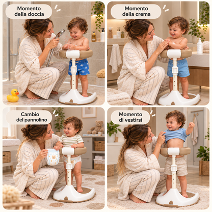 Soporte de baño ajustable para bebés