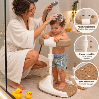 Soporte de baño ajustable para bebés