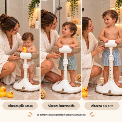 Soporte de baño ajustable para bebés